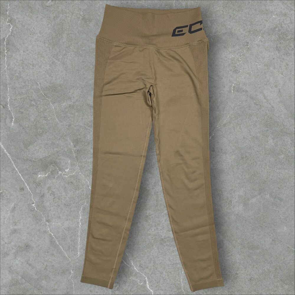 Women's ECHT Arise Scrunch Shapping Lift Leggings Tan Light Brown - Small